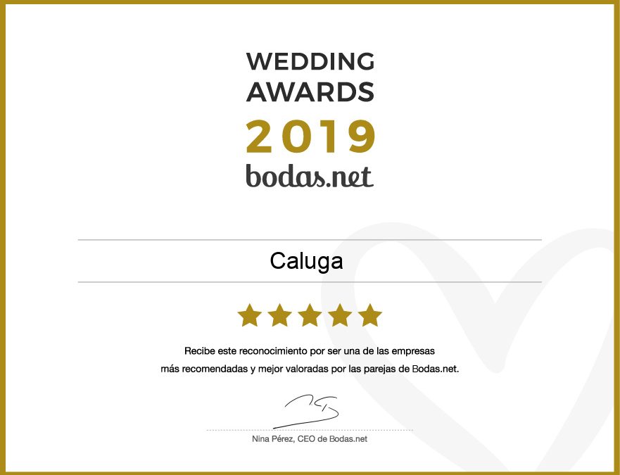 Caluga gana unpremio Wedding Awards 2019